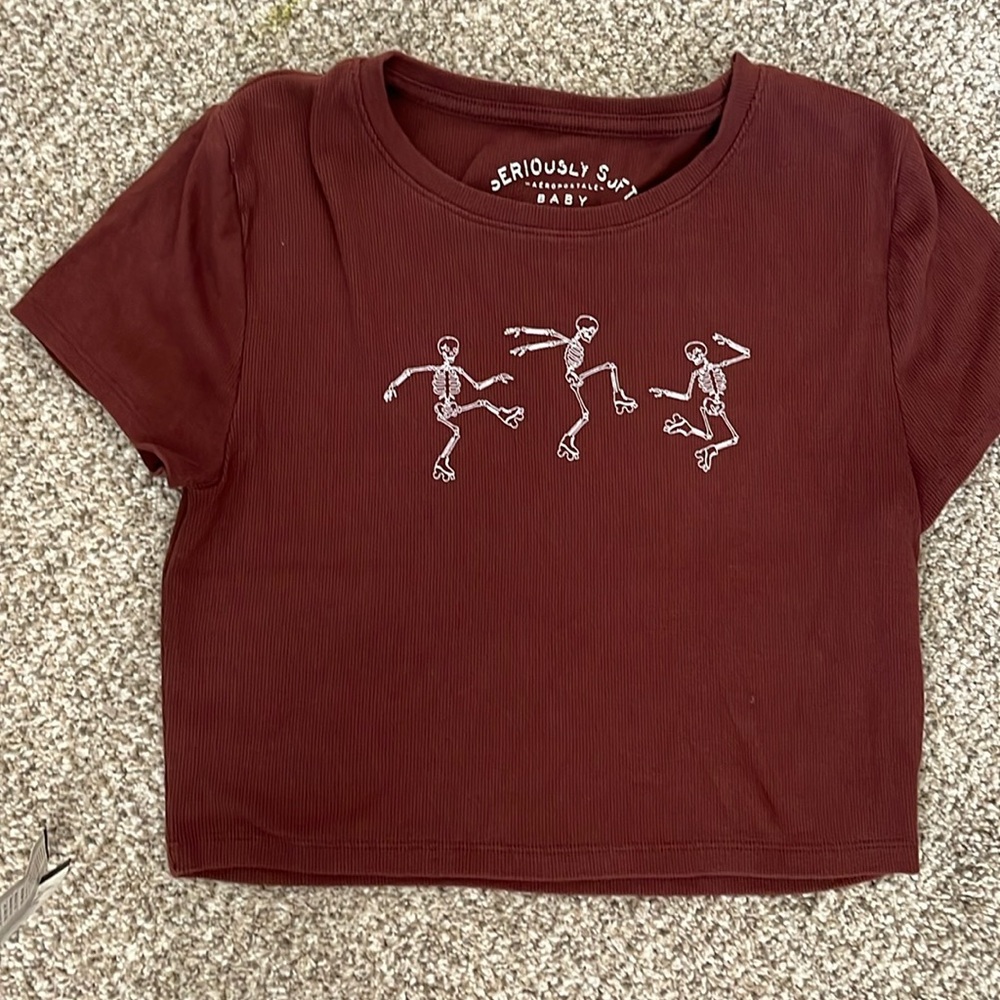 Cropped baby tee (ribbed)